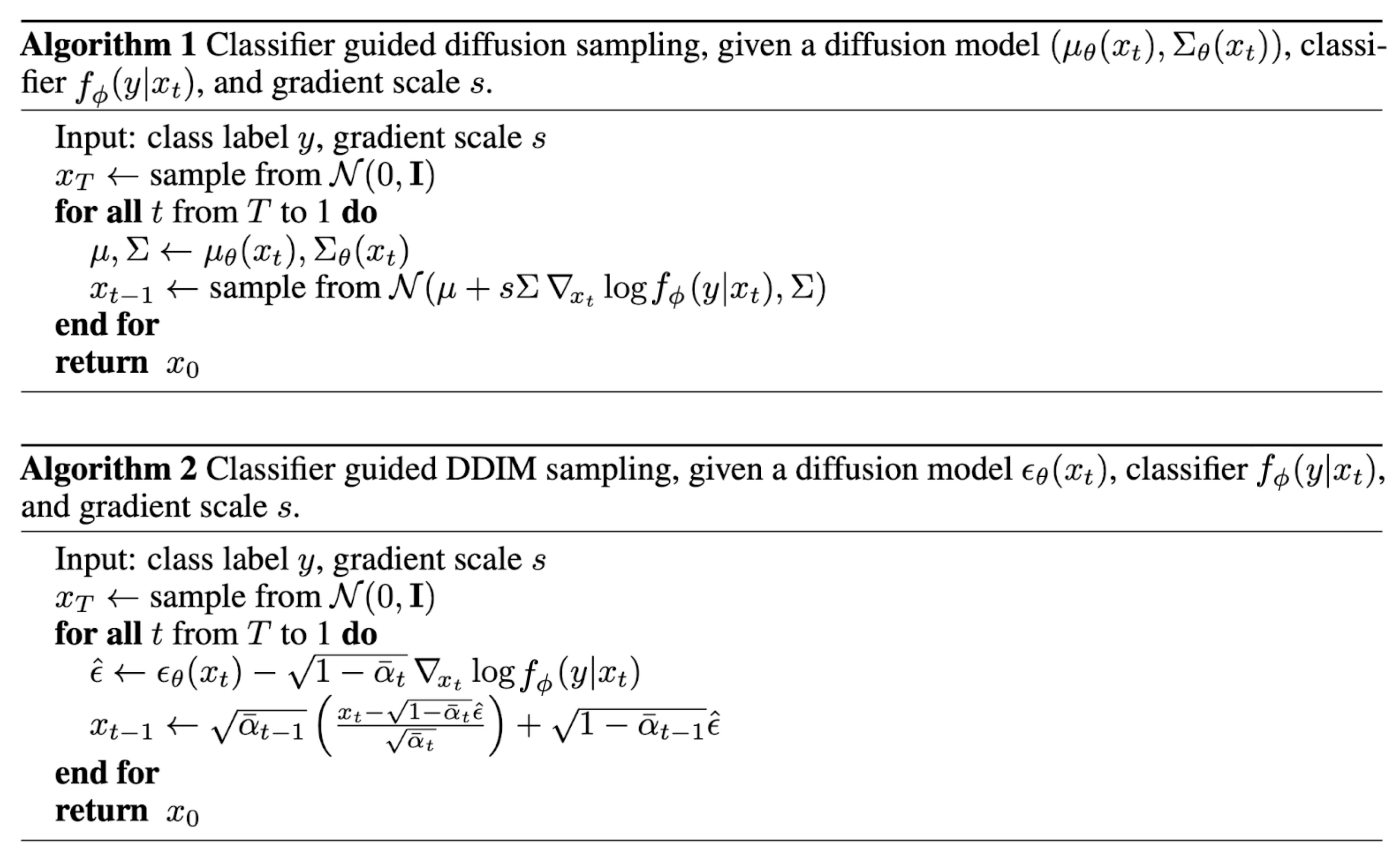 Conditioned DDPM